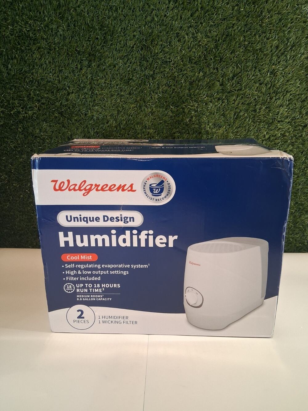 Walgreens Cool Mist Evaporative Humidifier 0.8 Gallon Medium Room Up To 18HR
